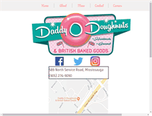 Tablet Screenshot of daddyodoughnuts.com